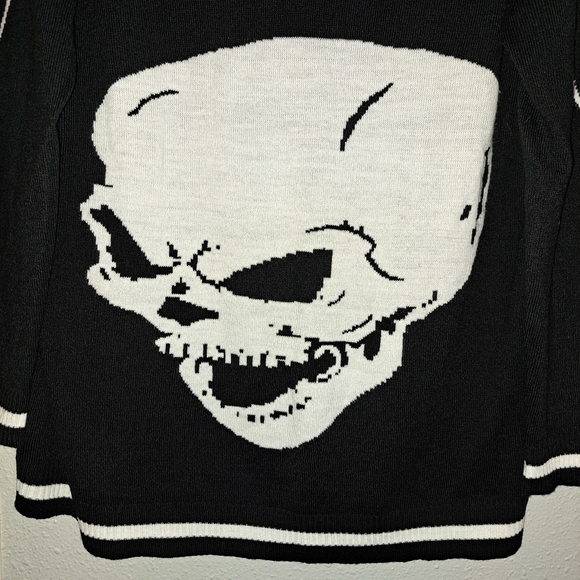 Shein Curvy Halloween Skull Sweater - Picture 7 of 9